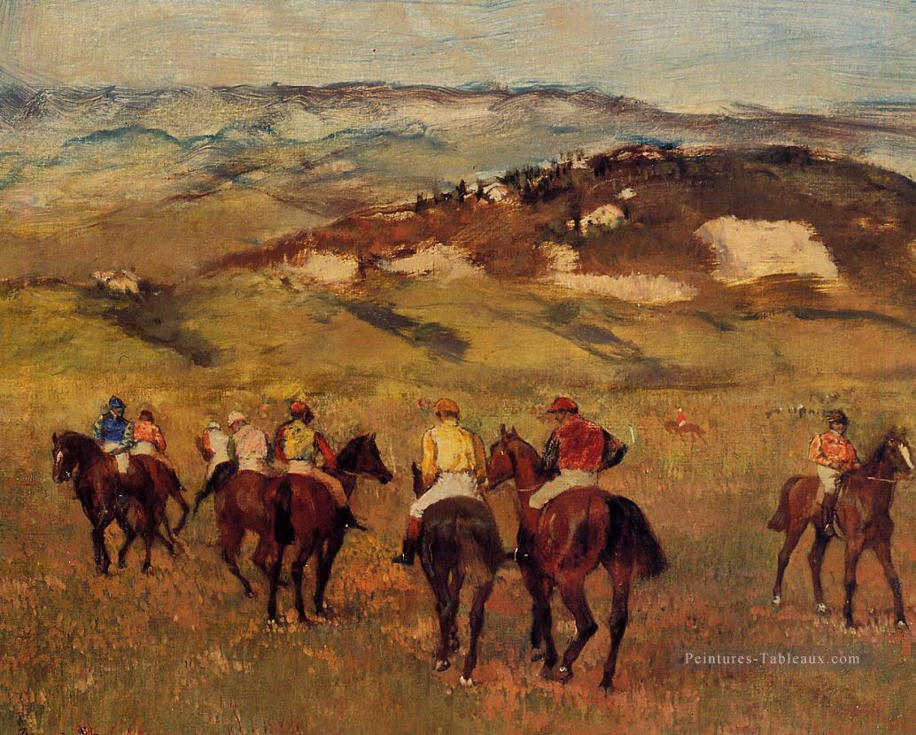 chevaux de course 1884 Edgar Degas Peintures à l'huile
